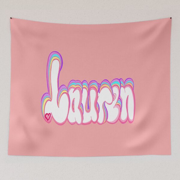 Item preview, Lauren Name Personalized Custom Gifts for girls and women in pastel colors designed and sold by Artonmytee.