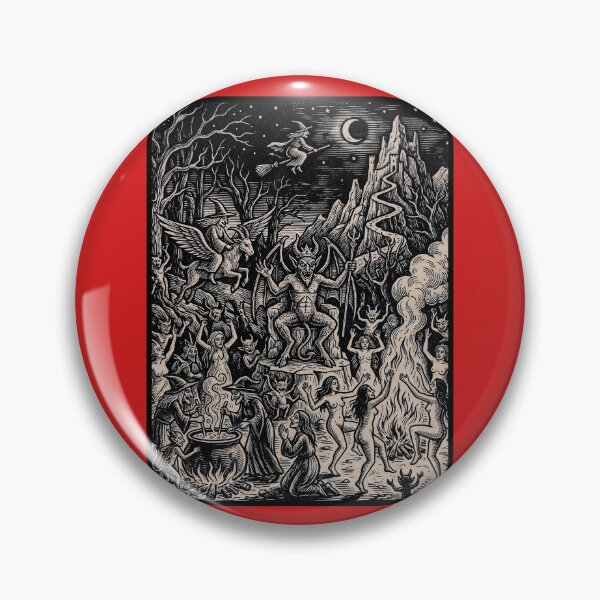 Item preview, Diabolus et Strigae - Vintage Witches' Sabbat Woodcut Art designed and sold by Marginalia Workshop.