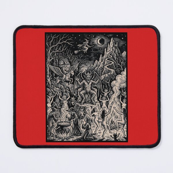 Item preview, Diabolus et Strigae - Vintage Witches' Sabbat Woodcut Art designed and sold by Marginalia Workshop.