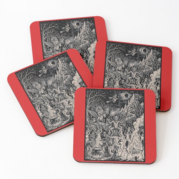 Item preview, Diabolus et Strigae - Vintage Witches' Sabbat Woodcut Art designed and sold by Marginalia Workshop.