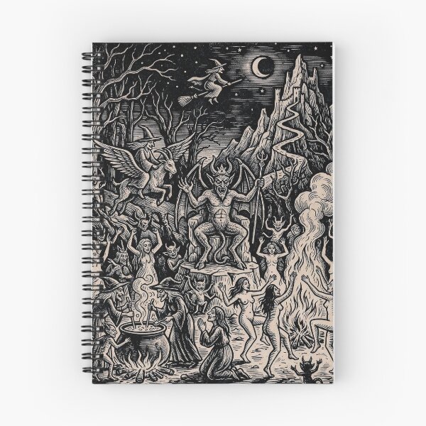 Item preview, Diabolus et Strigae - Vintage Witches' Sabbat Woodcut Art designed and sold by Marginalia Workshop.