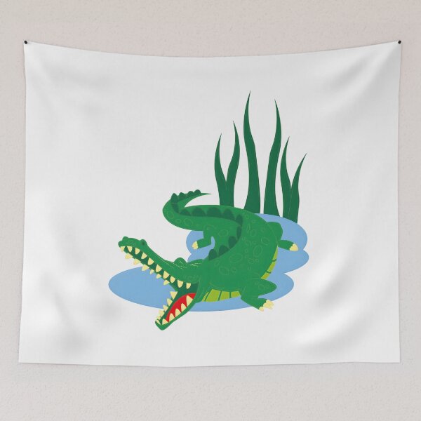 Item preview, Cute Crocodile Cartoon – Playful Alligator Animal Art designed and sold by ROARSOME DESiGNS.