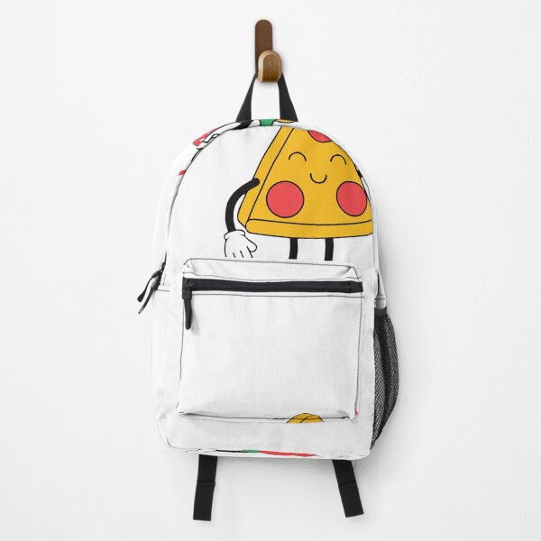 Item preview, Cheerful Pizza Slice & Burger High-Five Illustration designed and sold by Inklyst.