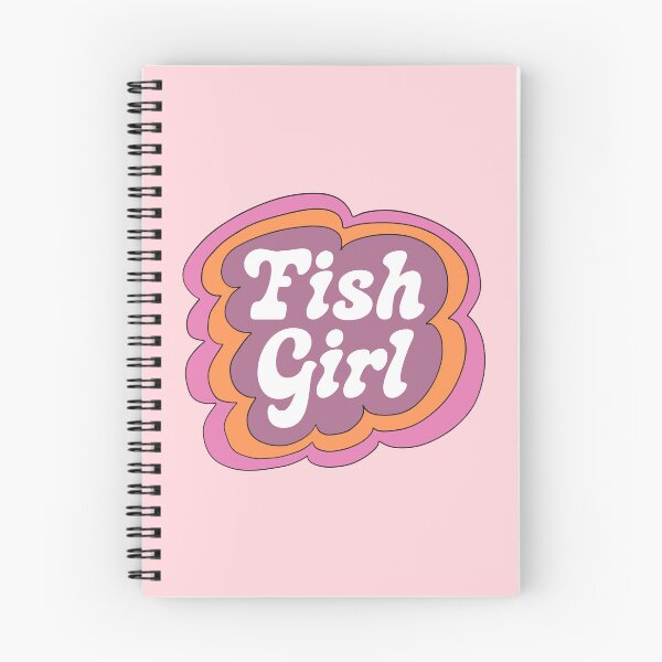 Item preview, Fish Girl (Purple on Pink) designed and sold by yellowflowerhut.