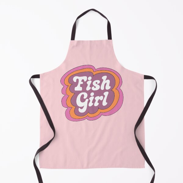 Item preview, Fish Girl (Purple on Pink) designed and sold by yellowflowerhut.
