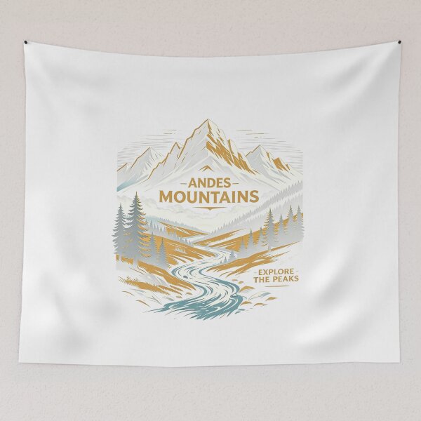 Item preview, Andes Mountains Explorer – Vintage Mountain Adventure Design designed and sold by VladisWorld.