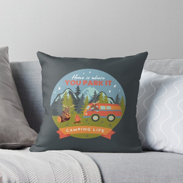 Item preview, Home is Where you Park it - Camping Life designed and sold by Melissa Plugge-Dekker.