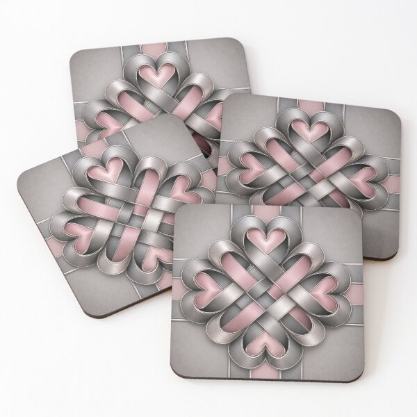 Item preview, Blush Silver Infinity Hearts designed and sold by Bellassi.