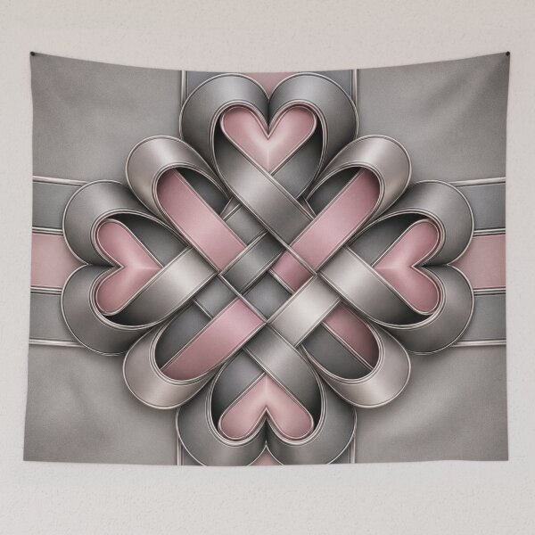 Item preview, Blush Silver Infinity Hearts designed and sold by Bellassi.