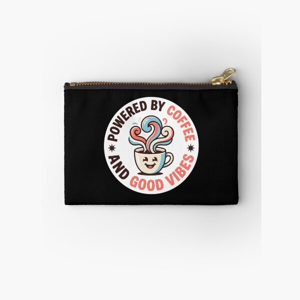 Item preview, Powered By Coffee And Good Vibes Cute Coffee designed and sold by Sketchlegacy.