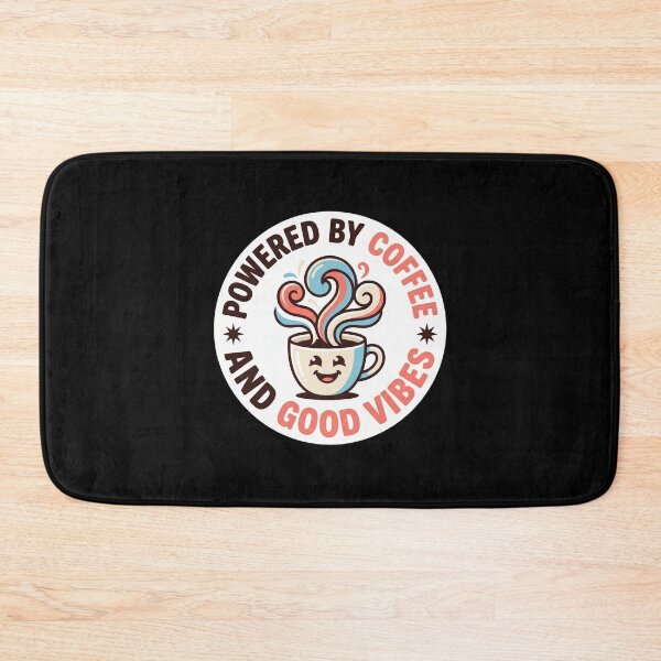 Item preview, Powered By Coffee And Good Vibes Cute Coffee designed and sold by Sketchlegacy.