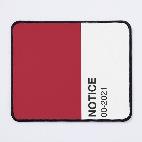 Item preview, Notice Movie Red Colour Swatch - Full Width designed and sold by The Colourful Game.