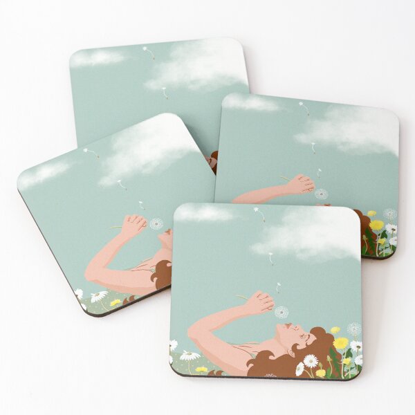 Item preview, Blowing Dandelions in the Meadow - Whimsical Cottagecore Illustration designed and sold by Arteandart.