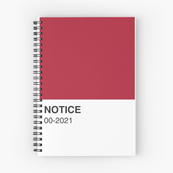 Item preview, Notice Movie Red Colour Swatch - Full Width designed and sold by The Colourful Game.