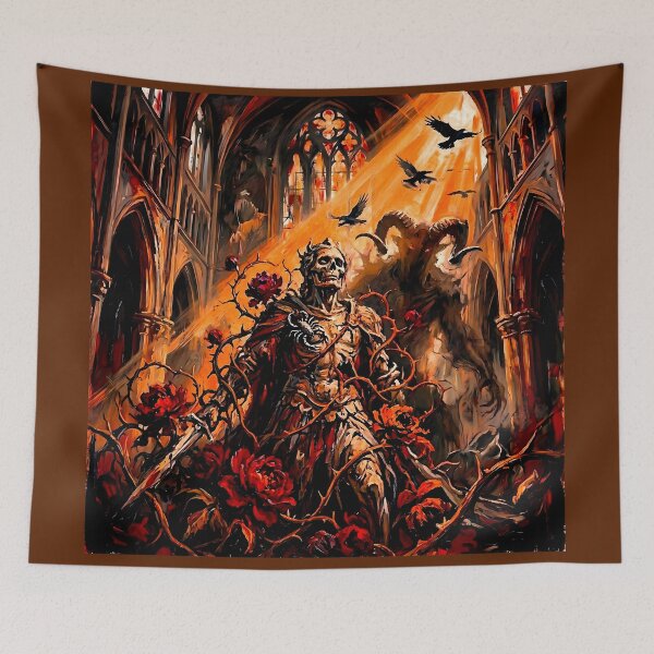 Item preview, Dark Gothic Art & Fine Art Prints (1:1 Square Posters) designed and sold by Cyber-ART-Studio.