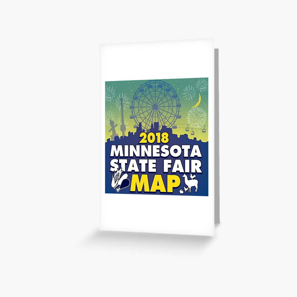 "Minnesota State Fair Map 2018" Greeting Card for Sale by geopoi