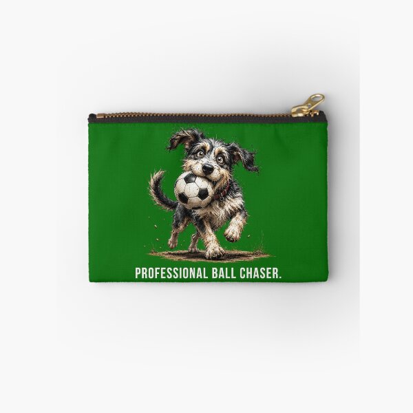 Item preview, Professional Ball Chaser – Football Scruffy Dog Illustration designed and sold by PAPIRO SIGLO XXI.
