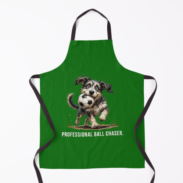 Item preview, Professional Ball Chaser – Football Scruffy Dog Illustration designed and sold by PAPIRO SIGLO XXI.