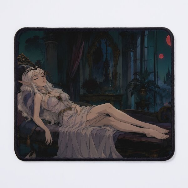 Item preview, Moonlit Elf Princess – Dark Fantasy Gothic Anime Art designed and sold by Hollow Moon Studios..