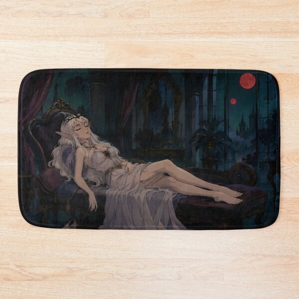 Item preview, Moonlit Elf Princess – Dark Fantasy Gothic Anime Art designed and sold by  Hollow Moon Studios..