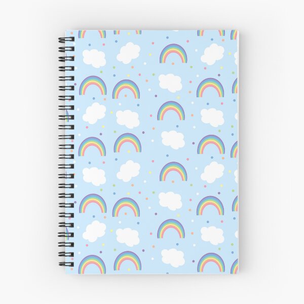 Item preview, Rainbow pattern with colored dots and clouds designed and sold by tornasolhaze.