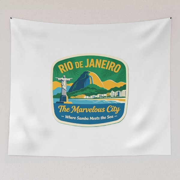 Item preview, Rio de Janeiro – The Marvelous City Vintage Travel Design designed and sold by VladisWorld.