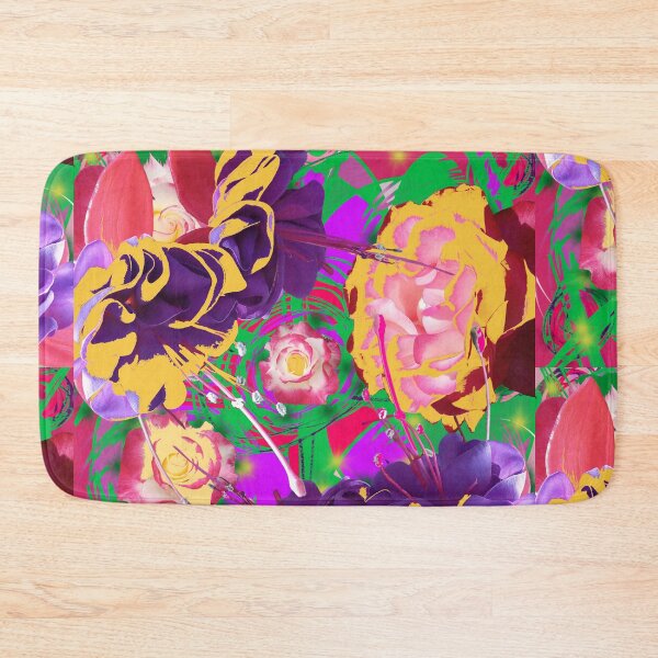 Item preview, Splatter Paint Blooming Flower Collage Art designed and sold by RAHKELROYSUM.