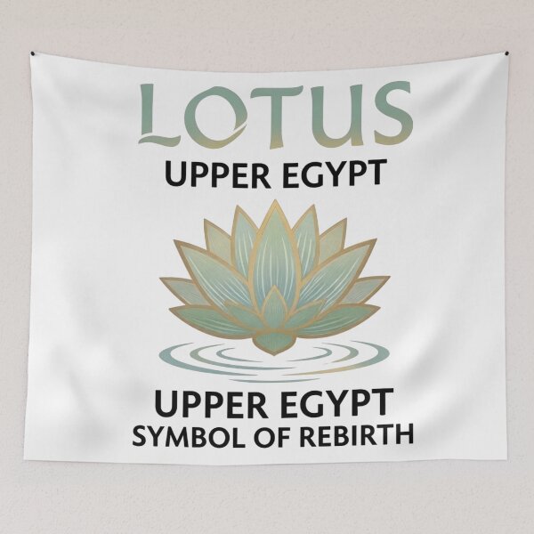 Item preview, Lotus Flower Symbol of Rebirth | Ancient Egyptian Spirituality and Enlightenment Art designed and sold by Queen Cleopatra.