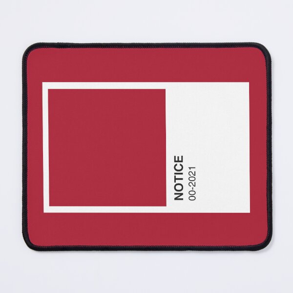 Item preview, Notice Movie Red Colour Swatch - Red Border designed and sold by The Colourful Game.