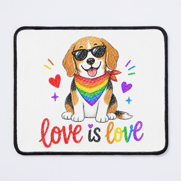Item preview, Love is Love Beagle designed and sold by ekaterinak0423.