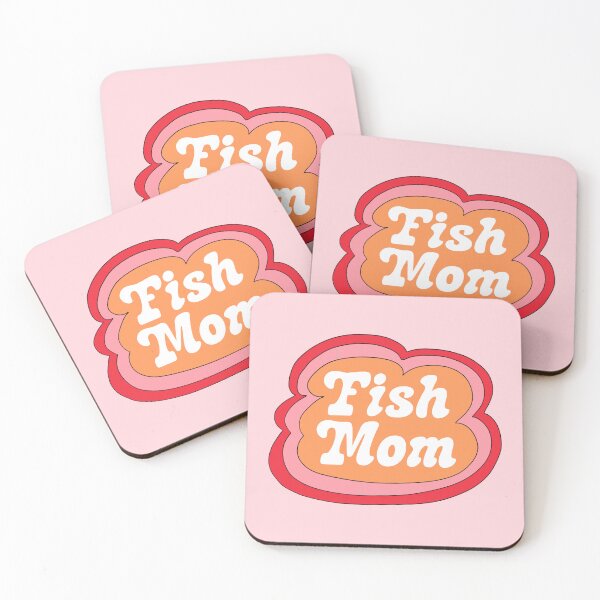 Item preview, Fish Mom (Orange on Pink) designed and sold by yellowflowerhut.