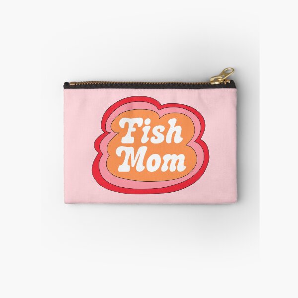 Item preview, Fish Mom (Orange on Pink) designed and sold by yellowflowerhut.