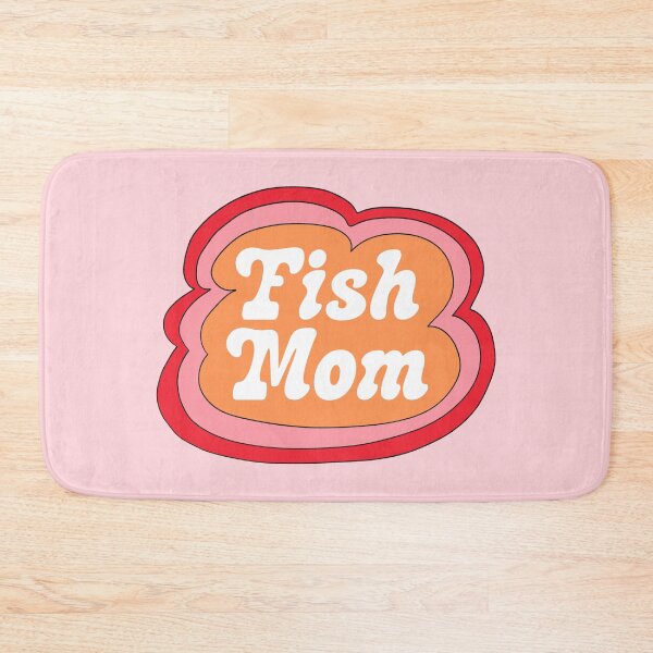 Item preview, Fish Mom (Orange on Pink) designed and sold by yellowflowerhut.
