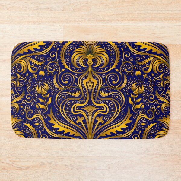 Item preview, Art Deco Golden And Royal Purple Ornate Pattern designed and sold by DEC02.