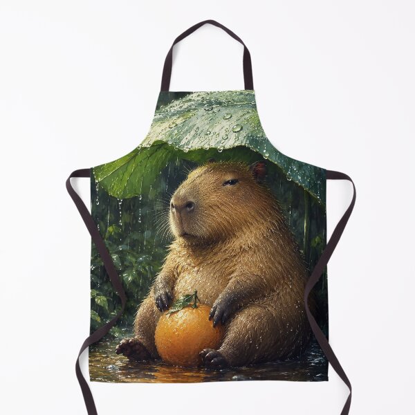 Item preview, Capybara shelter from the rain designed and sold by cloud lee.