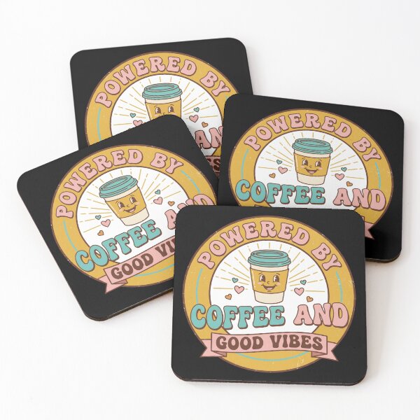 Item preview, Powered By Coffee And Good Vibes Cute Travel Mug designed and sold by Sketchlegacy.