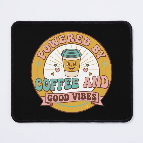 Item preview, Powered By Coffee And Good Vibes Cute Travel Mug designed and sold by Sketchlegacy.