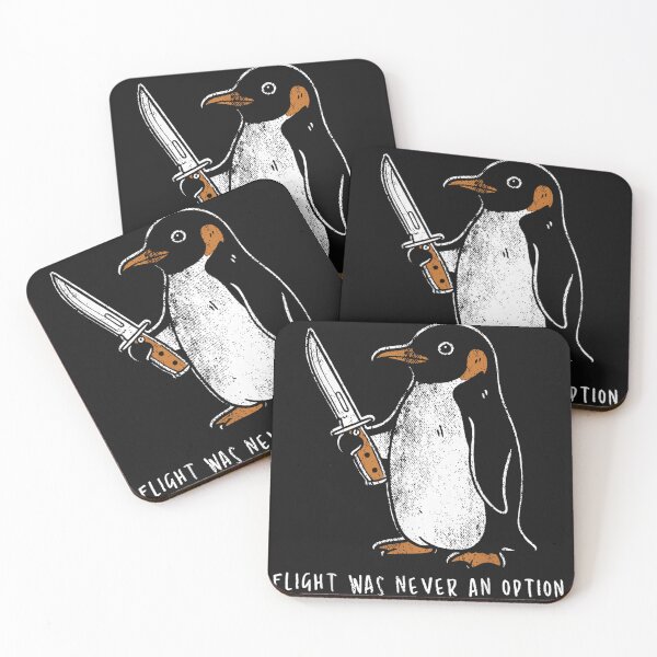 Item preview, Flight Was Never an Option Funny Penguin with Knife designed and sold by otaku.edwardj.