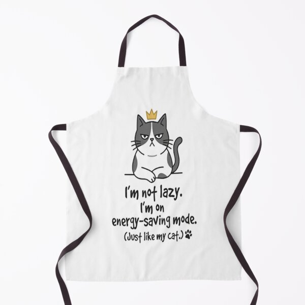 Item preview, I'm Not Lazy, I'm On Energy-Saving Mode" Funny Cat T-Shirt designed and sold by BetonikDesigner.