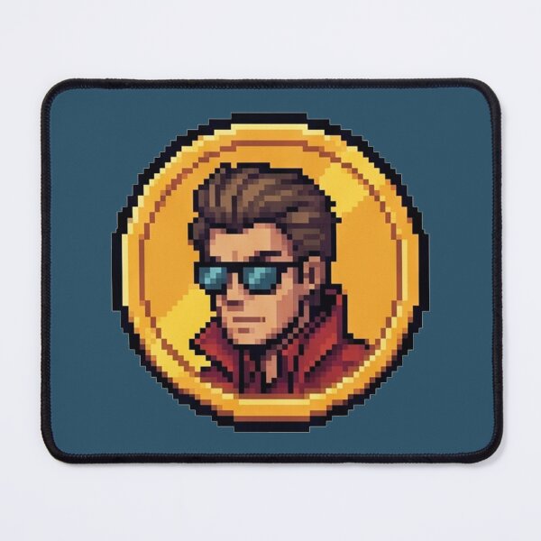 Item preview, Vintage Red Jacket Pompadour Guy Badge designed and sold by RamjoVerse.