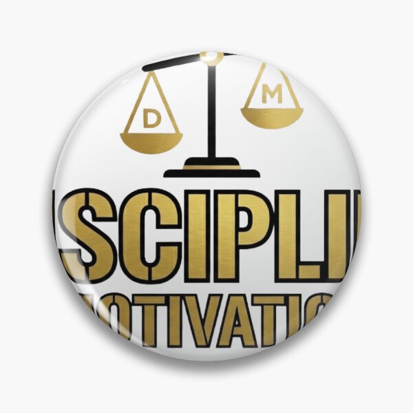 Item preview, Discipline Over Motivation Minimalist Gold Success Quote designed and sold by JeevanStickers.