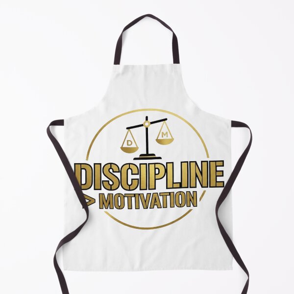 Item preview, Discipline Over Motivation Minimalist Gold Success Quote designed and sold by JeevanStickers.