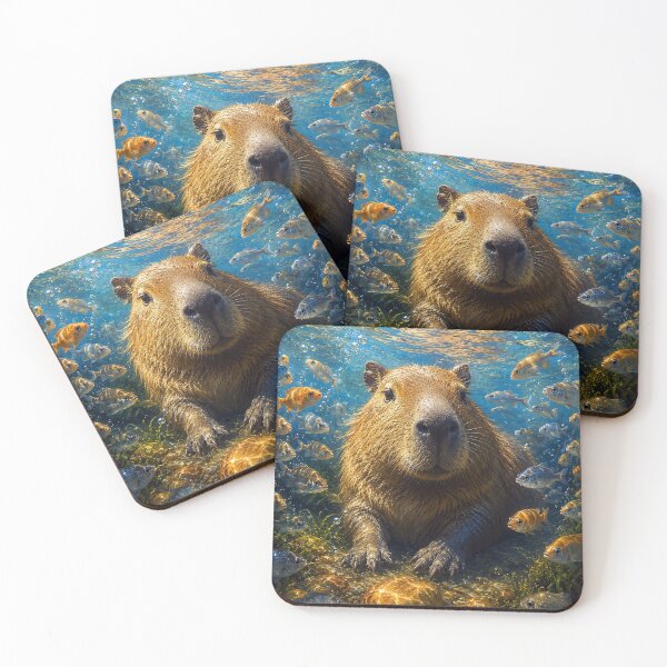 Item preview, Capybara underwater designed and sold by cloud lee.