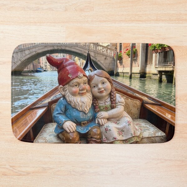 Item preview, Garden Gnome and Gnomess Visit Venice designed and sold by Tridentulus.