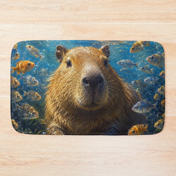 Item preview, Capybara underwater designed and sold by cloud lee.