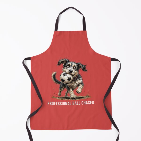 Item preview, Professional Ball Chaser – Soccre Scruffy Dog Illustration designed and sold by PAPIRO SIGLO XXI.
