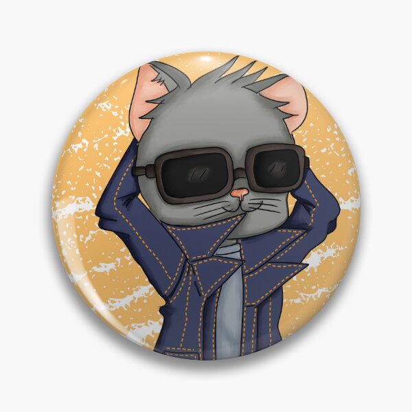 Item preview, Stylish Grey Kawaii Cat designed and sold by LizChibiArt.