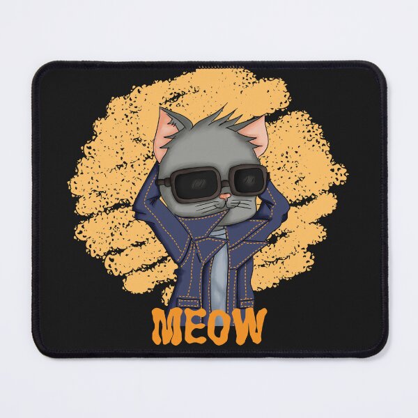 Item preview, Stylish Grey Kawaii Cat designed and sold by LizChibiArt.