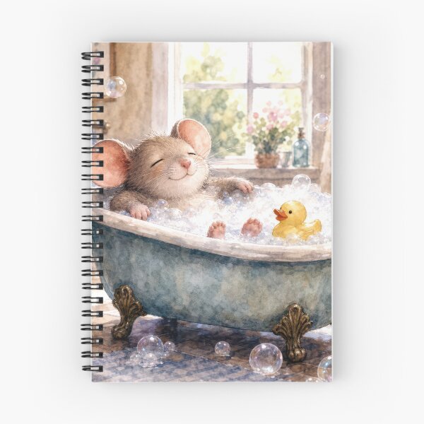 Item preview, Mouse Taking a Bubble Bath designed and sold by Maria Dryfhout.