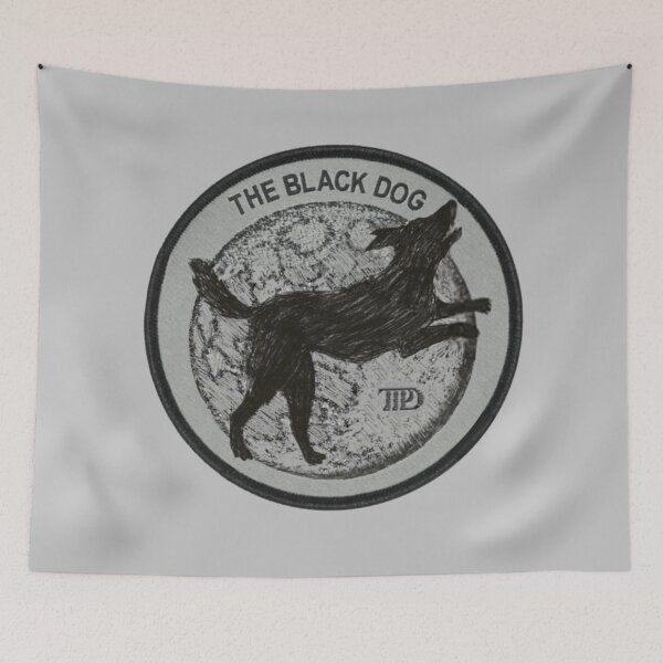 Item preview, Black Dog TTPD Real Patches - Poets Black Dog Bolter Albatross -  designed and sold by taylorvinyls.